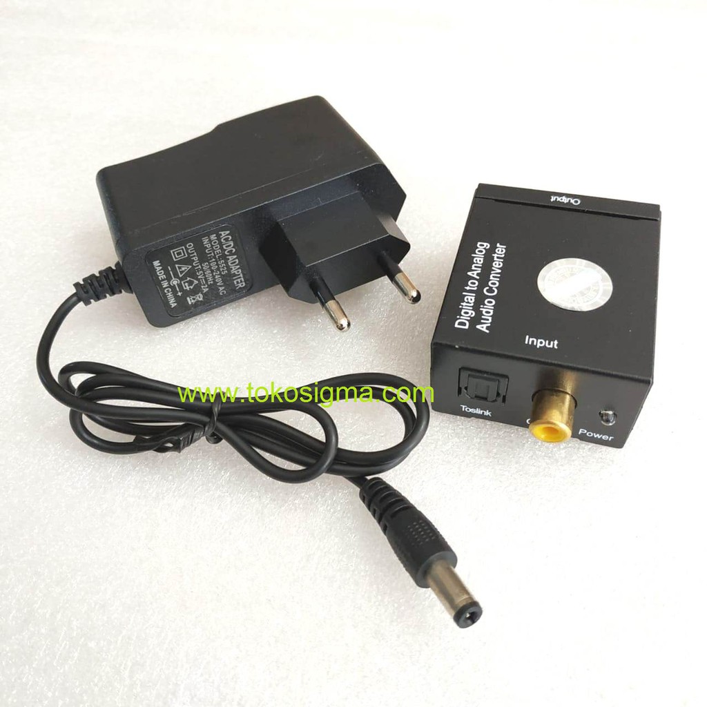 AUDIO DIGITAL TO ANALOG or SPDIF TOSLINK optic digital TO analog RCA Audio L/R CONVERTER