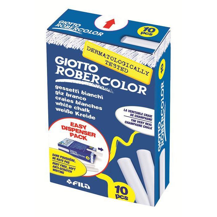

Kapur Papan Tulis Blackboard Chalk Giotto Robercolor 10 Pcs Putih