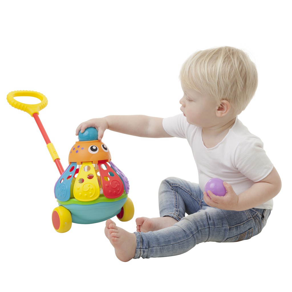 Playgro Baby Pushalong Ball Popping Octopus