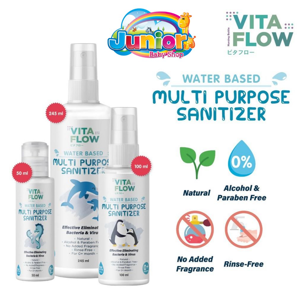 Vitaflow Water Based Sanitizer 500 mL / 245 mL / 100 mL / 50 mL