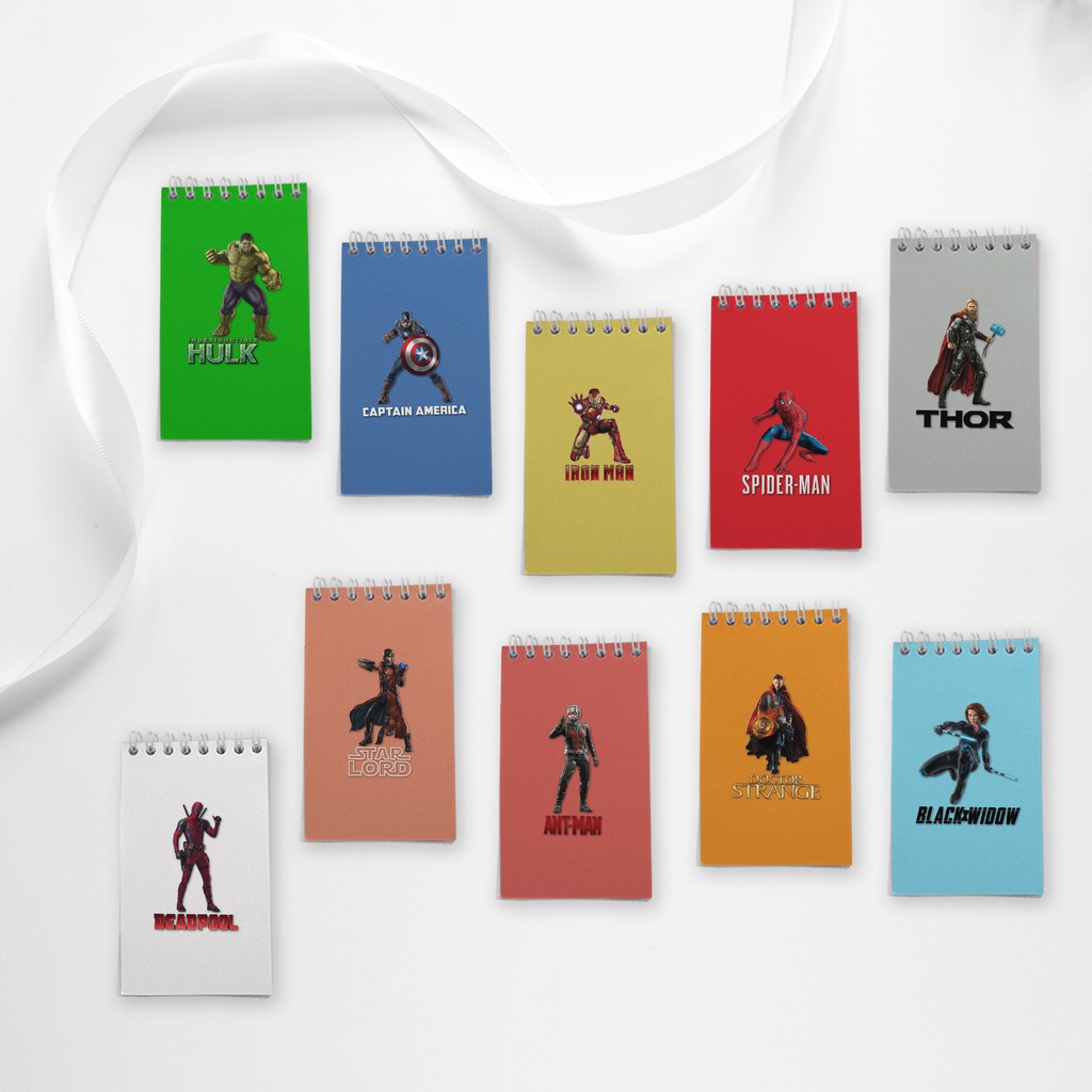 

Note Book Spiral Medium (7 cm x 12 cm) Edisi Super Hero Avenger