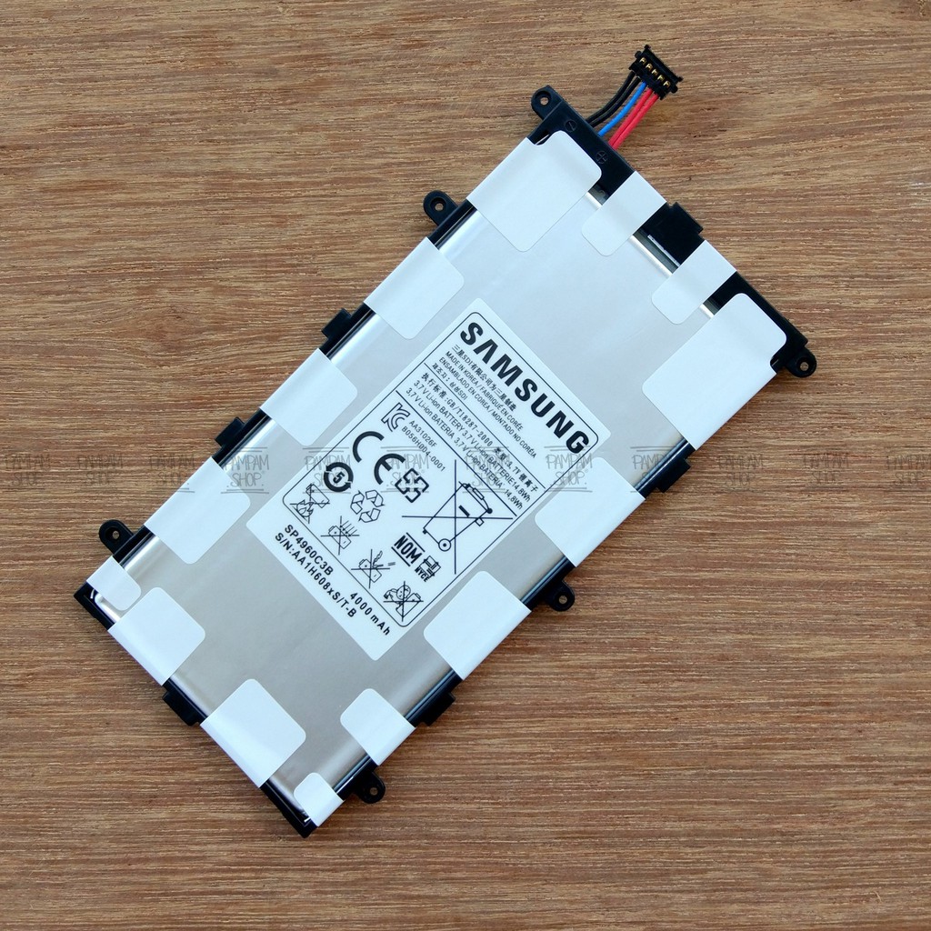 Baterai Samsung Tablet Tab 2 P3100 P3110 7 Inchi SP4960C3B Original OEM Batre Batrai Inci Inch