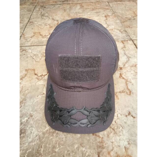 Topi pamen TNI AD abu abu