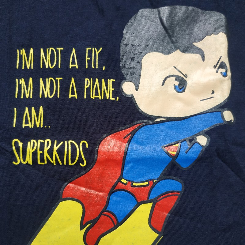 Baju Superman Anak Kaos Superhero Atasan Anak Laki Laki dan Bayi Umur 2 3 4 5 Tahun