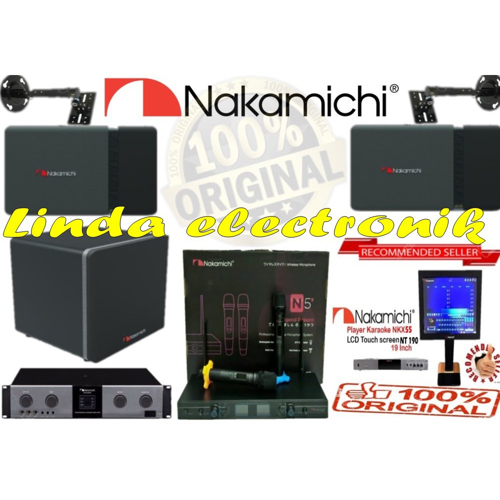 Paket karaoke nakamichi 10 inch av110 n5x nvx d305 nkx 55 nt190 avx12