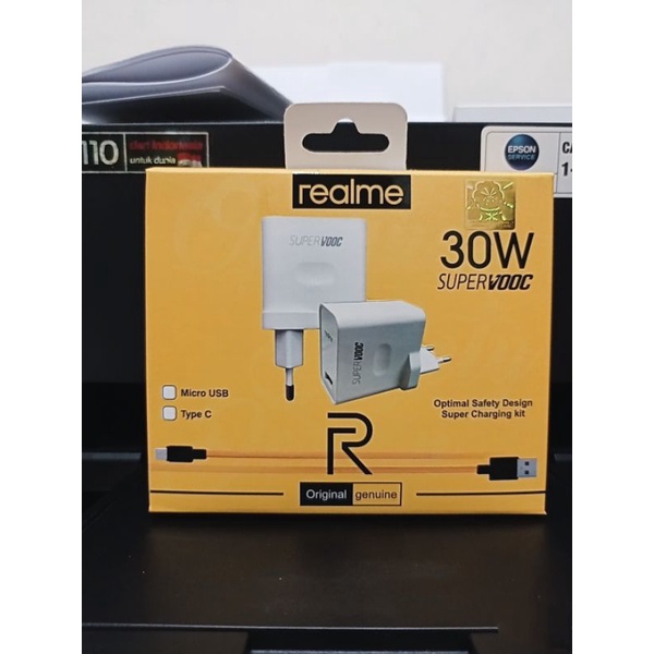 Charger Realme 30W ORI 100%  MICRO USB Super VOOC Fast Charging