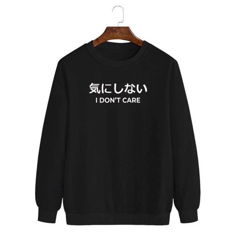 Noveli wear - Sweater Basic Roughneck Unisex I Dont Care size M L XL