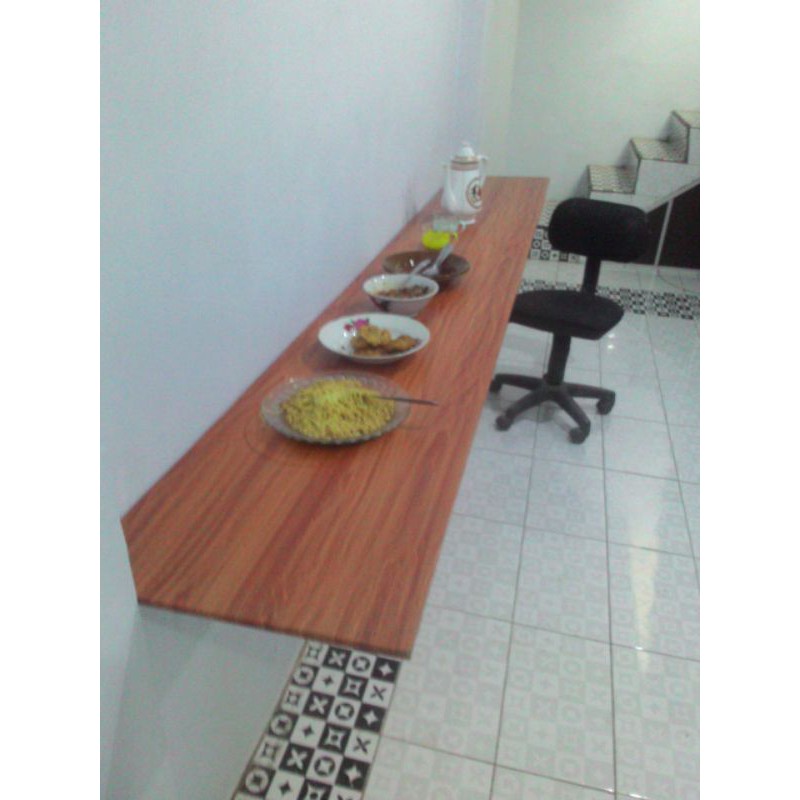 Meja makan meja lipat dinding minimalis