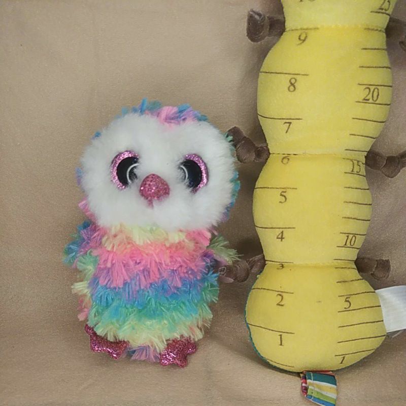 Boneka mata belok (mabel) rainbow burung hantu ty