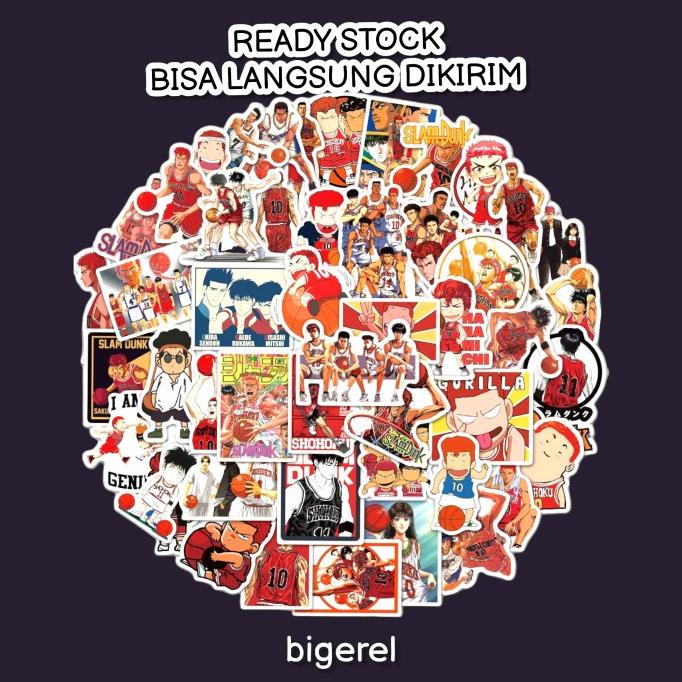 

(BISA COD) 50pcs stiker anime hakyuu slamdunk tokyo ghoul attack on titan sticker TERJAMIN Kode 447
