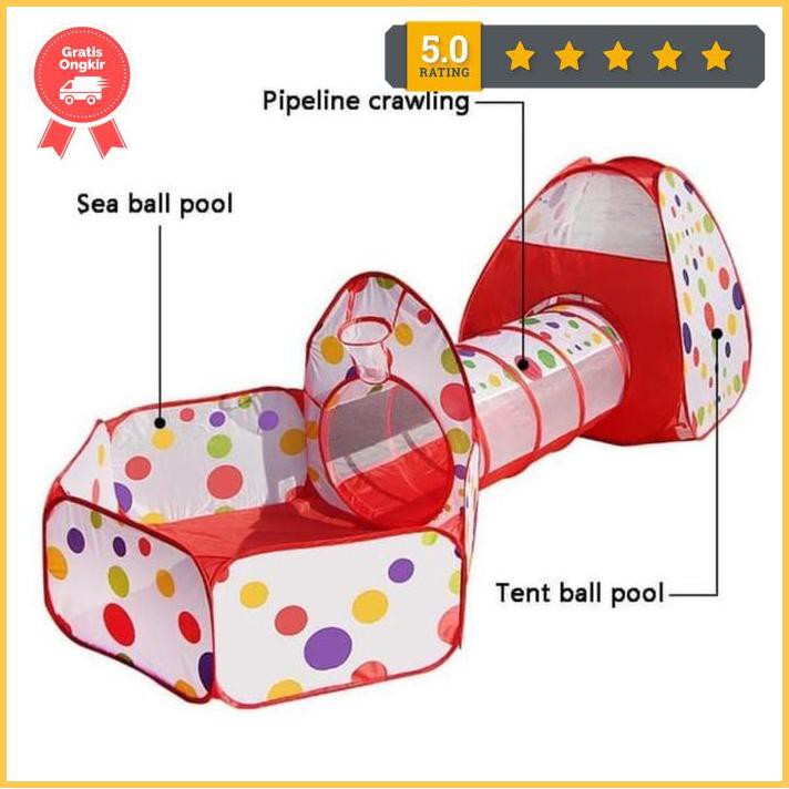 Tenda Terowongan Anak/Tenda Bermain Mandi Bola Exclusive