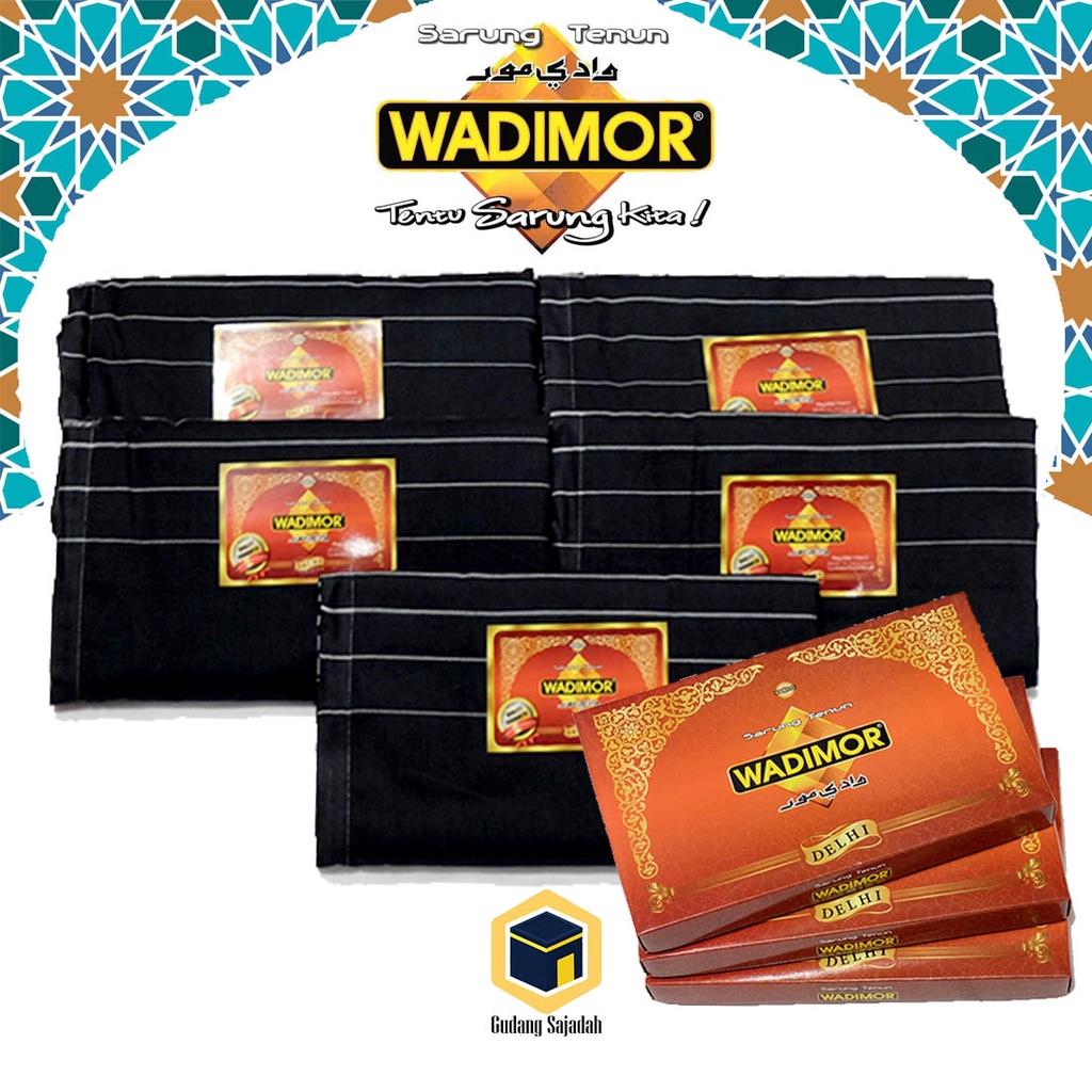 Sarung Tenun Dewasa WADIMOR HITAM / WADIMOR PUTIH