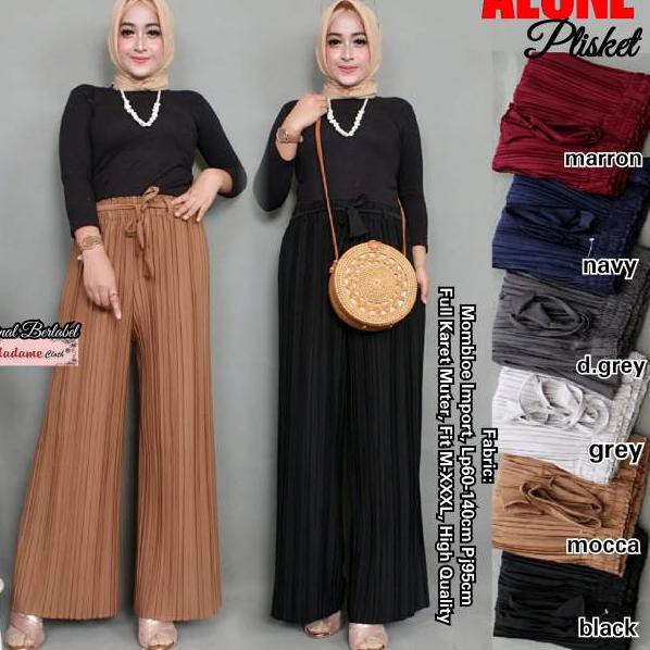 Harga TERMURAAH.. ALONE PLISKET / VAZA PLISKET KULOT / KULOT PLISKET PREMIUM