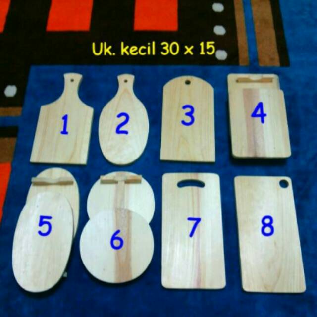 Talenan Kayu Pinus 30 x 15 MURAH TEBAL / Wooden Cutting Board