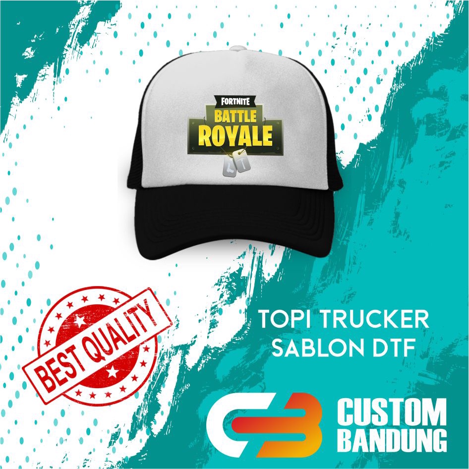 Topi Trucker FORTNINE  2  Pria Wanita Topi Jaring Aura Jala Trucker Cap Bisa Tulis Nama Bisa COD Original High Premium Quality