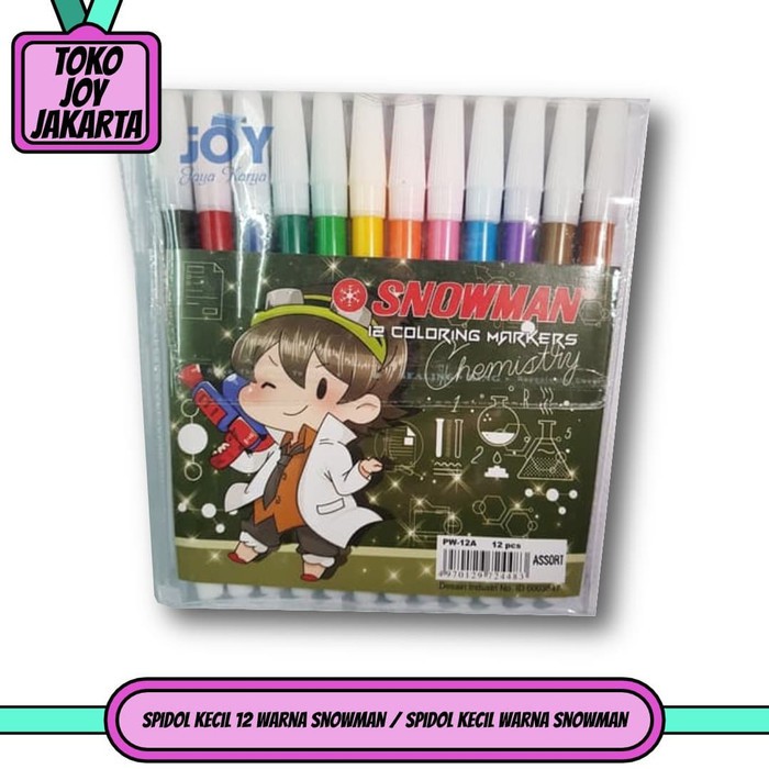 

Spidol Kecil 12 Warna Snowman / Spidol Kecil Warna Snowman