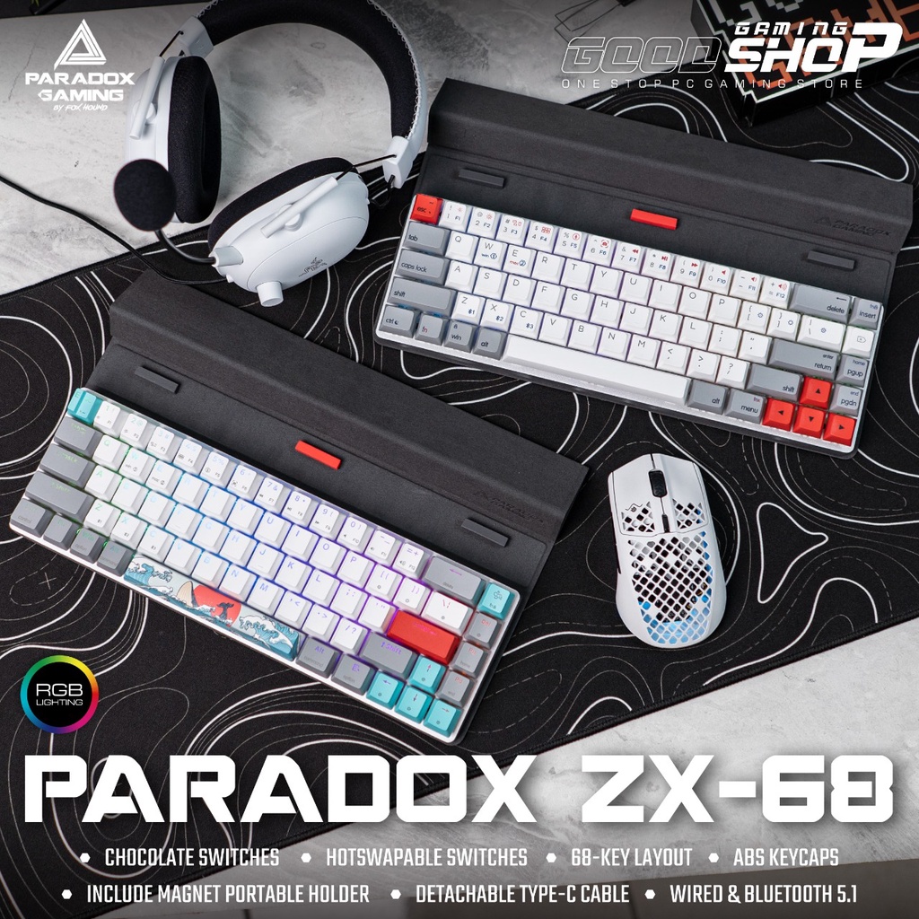 Paradox Gaming ZX68 - 68 Layout Gaming Keyboard