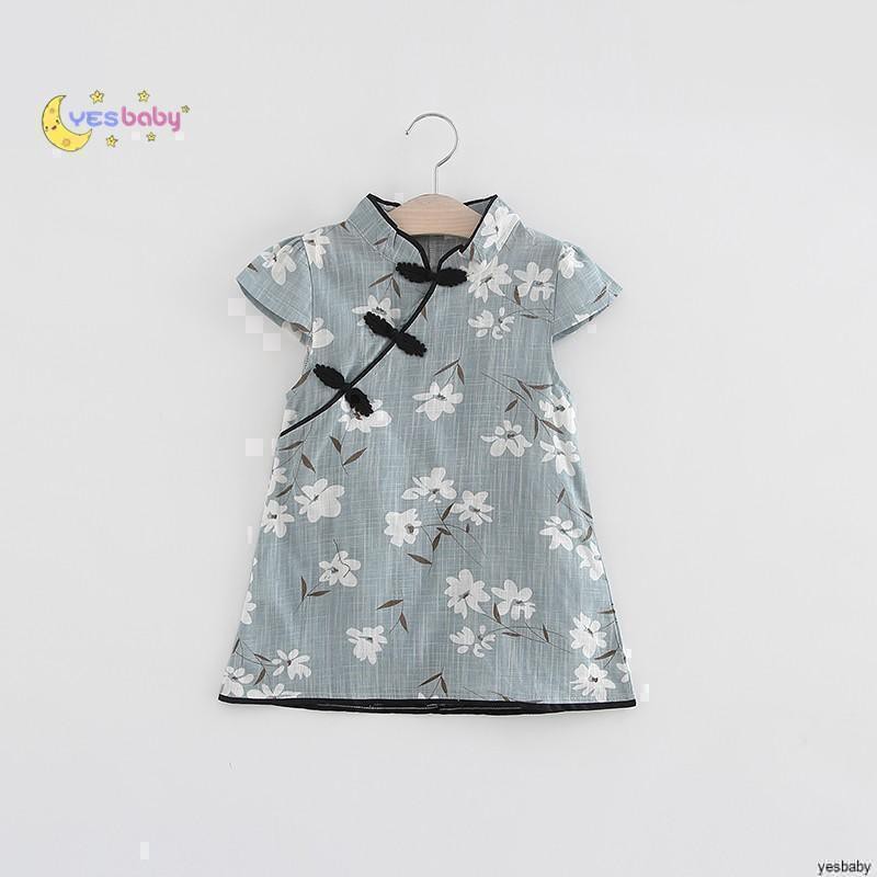  baju  anak  import  terbaru YESBABY Girls Cheongsam Floral 