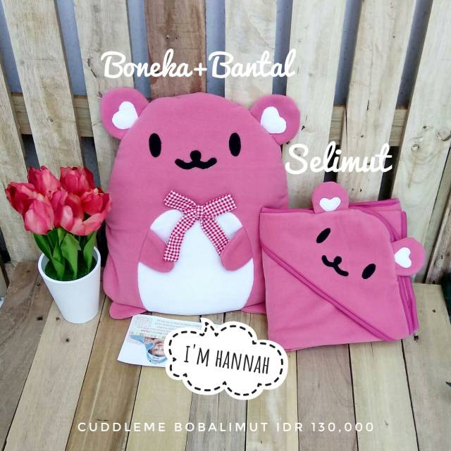 Cuddle Me Bobalimut CM-BL / Boneka Bantal Selimut Anak