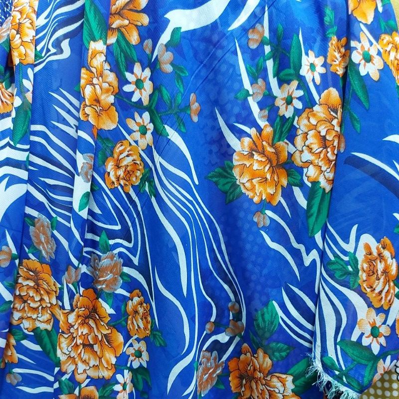 Kain sifon ceruty/bahan ceruty motif/bahan gamis murah/kain sifon harga murah per 0.5 meter