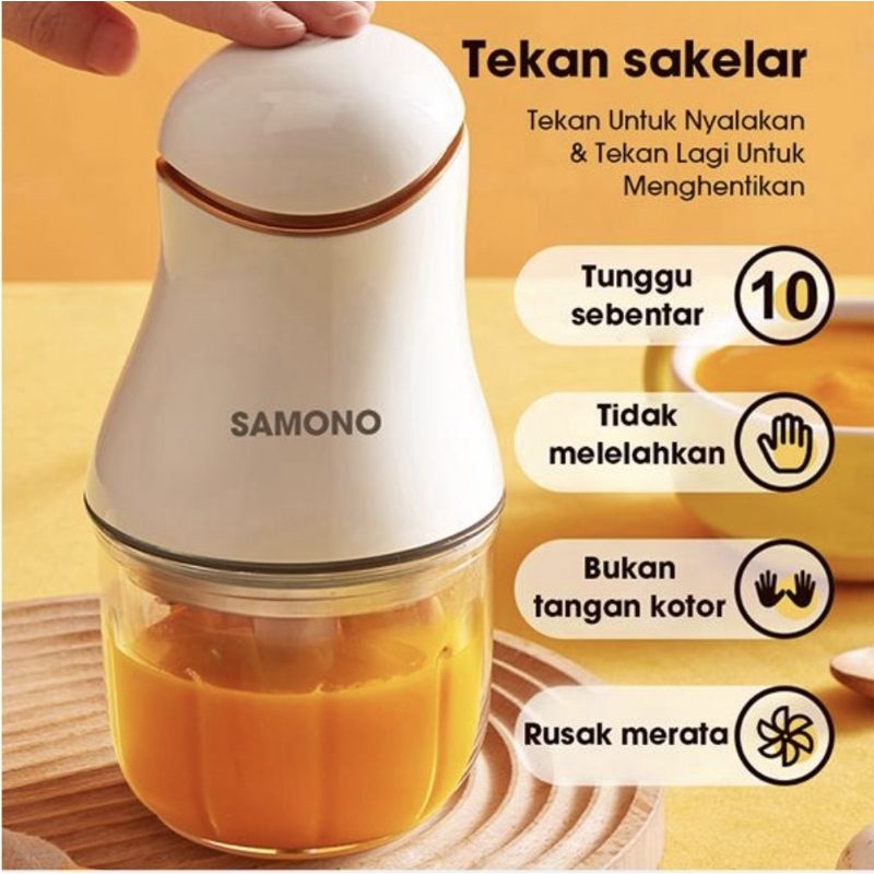 Samono SW099 Portable Multifunction Electric Food Processor Chopper