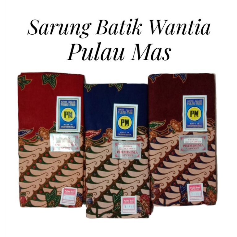 Sarung Batik Wanita PM Biru Sarung Wanita Halus