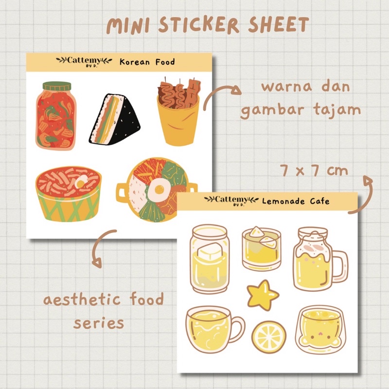 

STICKER CUTE AESTHETIC MAKANAN UNTUK DECO DAN BULLET JOURNAL