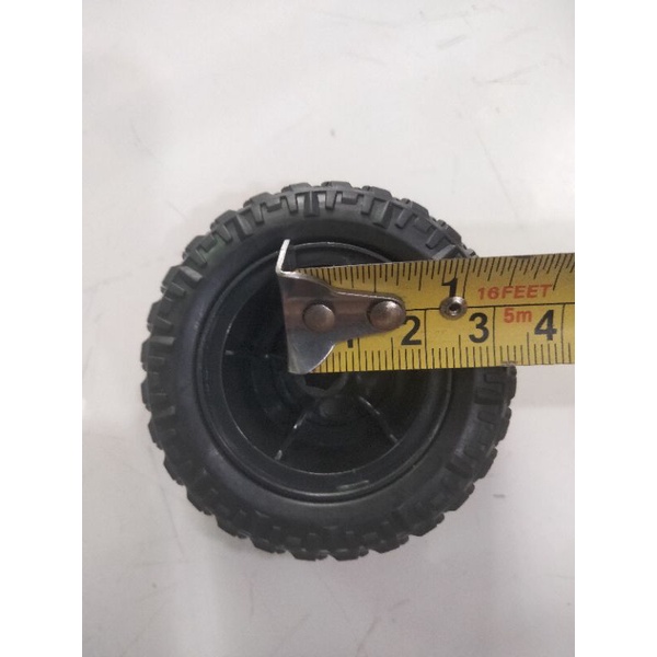 1 set Pelek dan Ban Karet Roda untuk Mobil Remote Control RC Rock Crawler 1:20 Spare Part RC