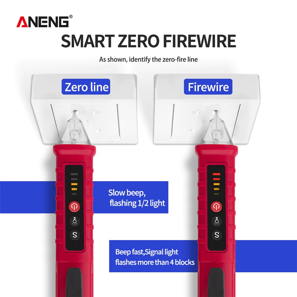 ANENG Tester Pen Non Contact AC Voltage Alert Detector 12 - 1000 V - VD802