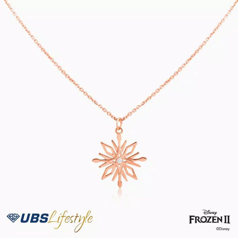 KALUNG EMAS UBS DISNEY FROZEN LIMITED EDITION - 750 ROSE GOLD - KKY0112