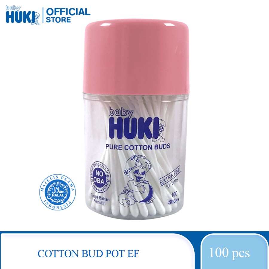 Baby Huki Pure Cotton Bud Pot Extra Fine - For Baby