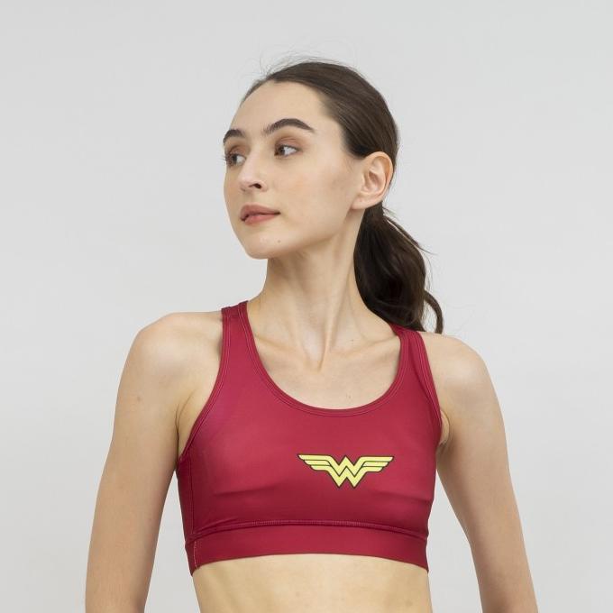 DC Comics Sports Bra Wonder Woman Maroon DBS-501WW