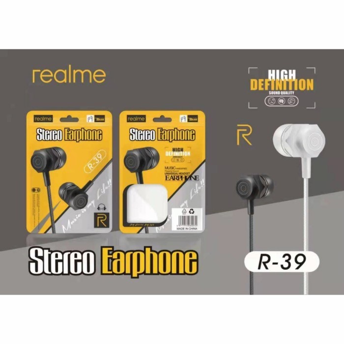 Handsfree Headset + Mic Realme R-39 Grosir