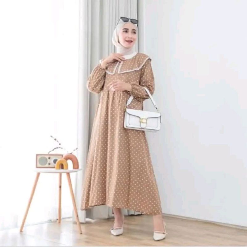 MIDI DRESS KATUN - HOMEY DRESS - DRESS BUSUI - SANSO