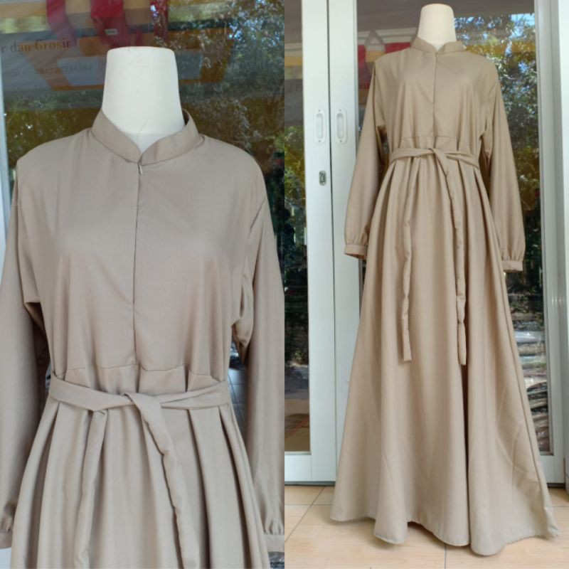 Gamis Toyobo Polos Tangan Manset Polos