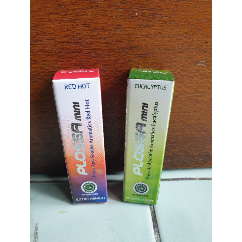 Plossa Mini 5 ml Roll On Eucalyptus Red Hot Minyak Kayu Putih Alami