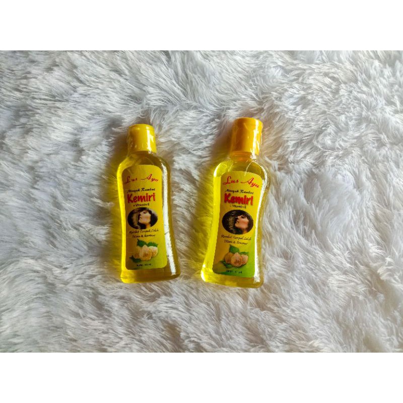 [Original Lus ayu,Minyak kemiri,minyak rambut,minyak rambut kemiri,penumbuh rambut,pelebat rambut