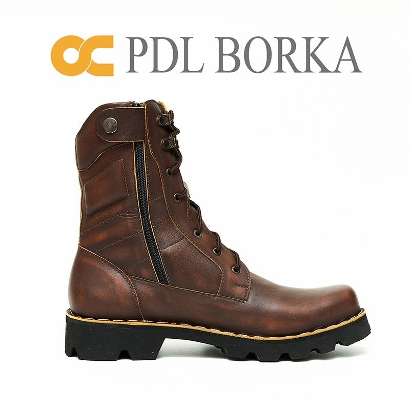 PDL BORKA, Sepatu Boot kulit safety OC