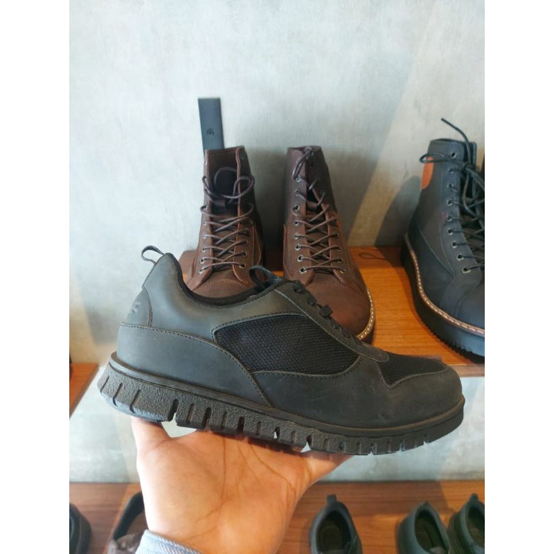 NICK BLACK - BRADLEY'S | Sepatu Sneakers Kulit Kasual Santai Pria Kerja Kuliah Nongkrong Biker