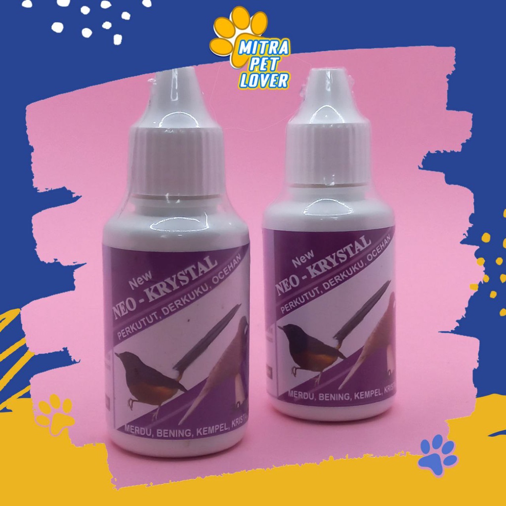 SUPLEMEN KICAU MERDU BURUNG PERKUTUT - NEO KRISTAL 30 ML ORIGINAL - SUARA OCEHAN BENING KEMPEL KRISTAL UNTUK BURUNG PERKUTUT DEKUKUR - MURAH ASLI GARANSI - PET ANIMAL HEALTHCARE &amp; VETERINARY TAMASINDO OBAT VITAMIN HEWAN BINATANG PELIHARAAN MITRAPETLOVER