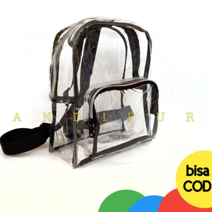 Modern.. Tas Transparant KATRINA - Tas Ransel Jelly Transparan tasabi