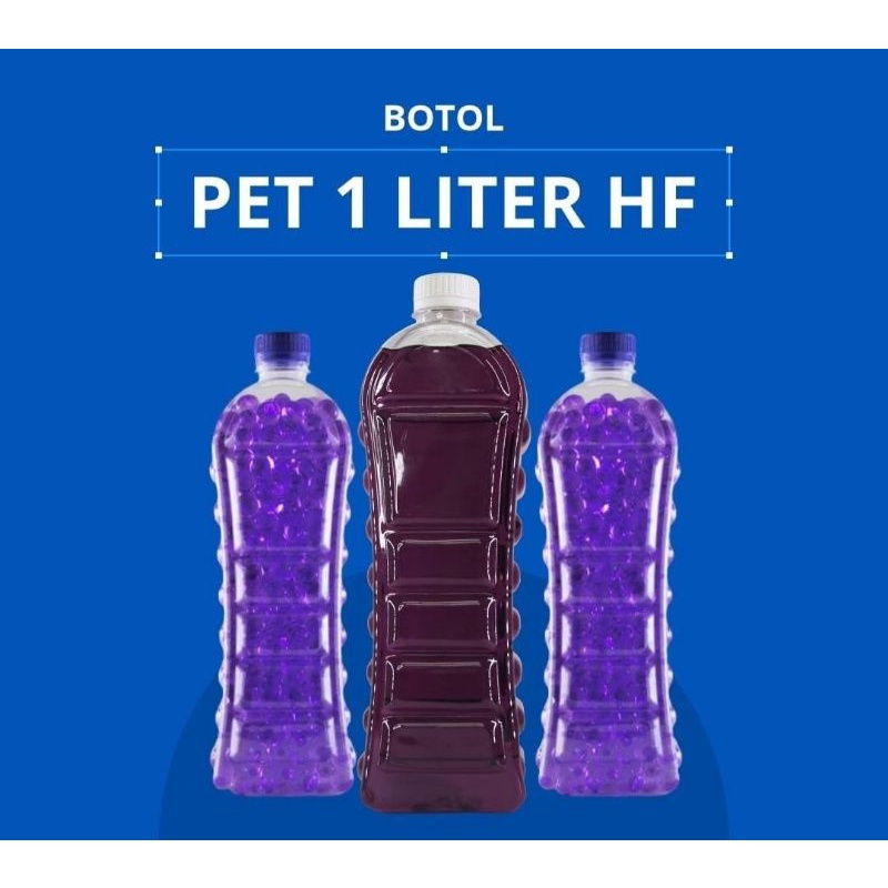 Botol 1 Liter Botol Plastik Kosong 1L HF Botol PET 1000ML Botol 1L Food Grade