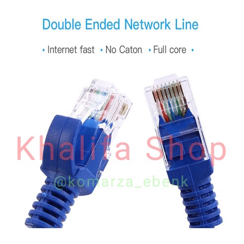 Kabel LAN UTP CAT 5E CAT5E Socket RJ45 RJ 45 Jaringan Network Komputer Wifi Modem Indihome Orbit Dll