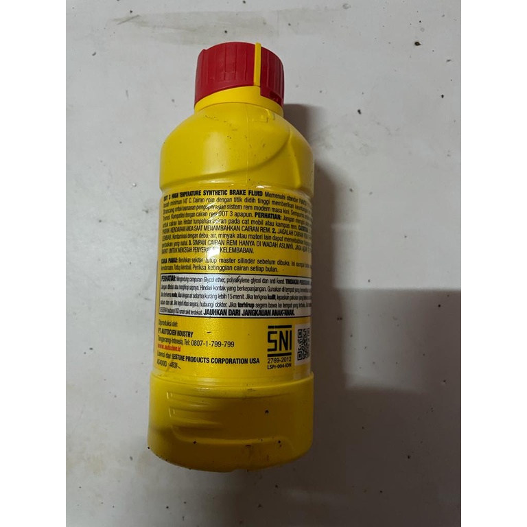 Brake Fluid Cairan Minyak Rem DOT 3 PRESTONE 300mL - merah biru