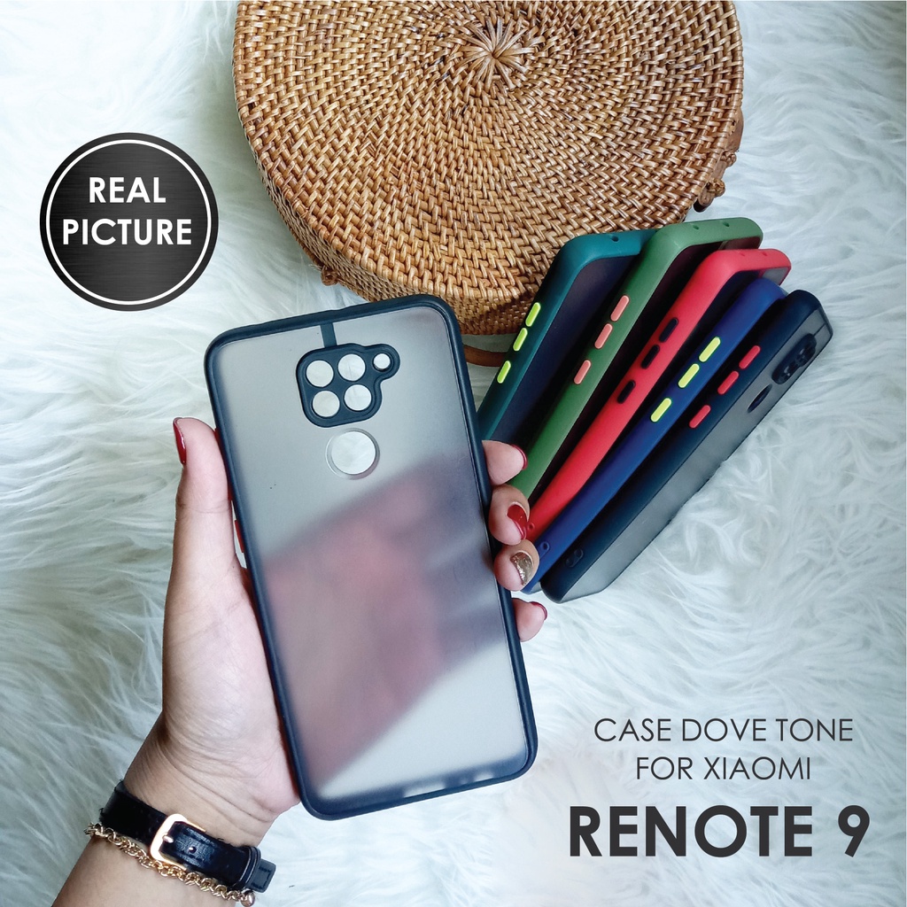 CASE HP XIAOMI REDMI NOTE 9 SOFTCASE DOVE MATTE PLUS PELINDUNG CAMERA