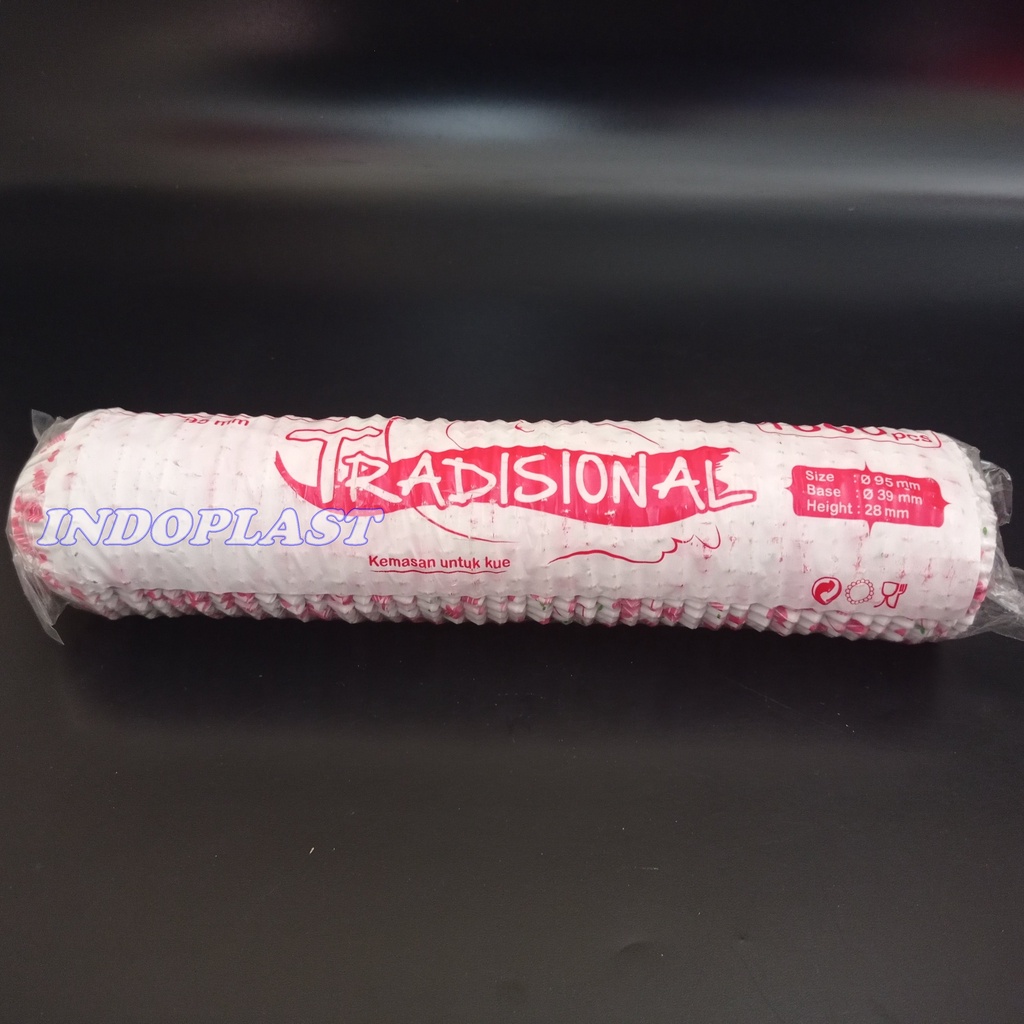 Cup Kertas/Cup Kue/Cup Casses/Cup Kue Tradisi 9,5 Warna