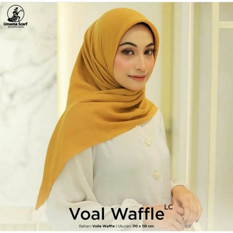 Segiempat voal waffle (10 pcs)