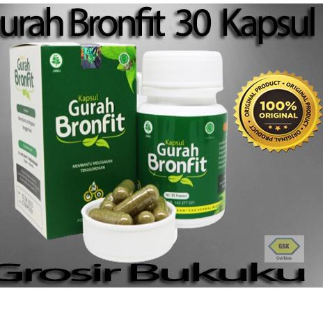 [KODE NWSKU] Gurah BRONFIT 30 Kapsul Obat Herbal Saluran Pernafasan - NATURAFIT
