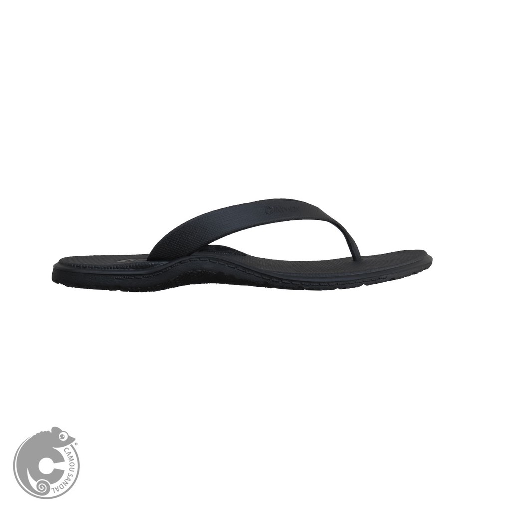 CAMOU - Scott Shadow - Sandal Jepit Pria Comfort Casual Full Hitam Mens Fashion Rubber Sole