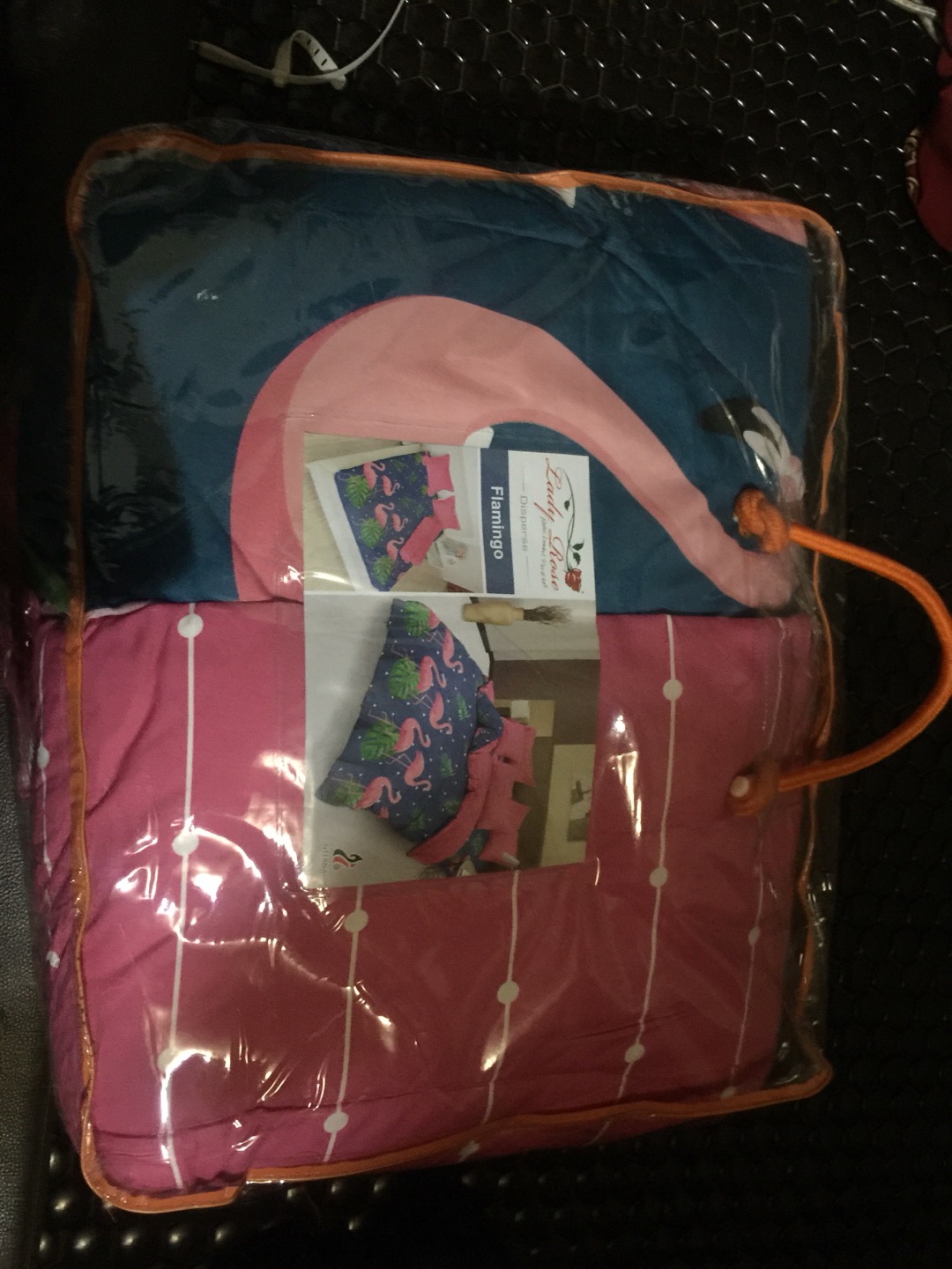 Bedcover California King 180x200cm Pink Flamingo